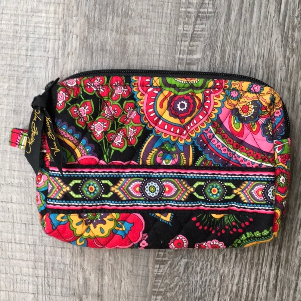 Vera Bradley Symphony in Hue Cosmetic Bag with Floral Design